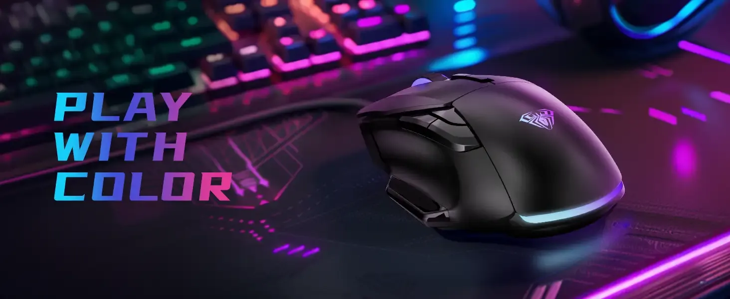 Aula F815 RGB Wired Gaming Mouse