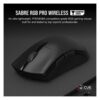 Corsair SABRE RGB PRO CHAMPION SERIES Ultra-Lightweight FPS/MOBA Wireless Black Gaming Mouse - Image 3