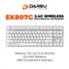Dareu EK807G TKL Wireless Mechanical Keyboard