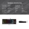 Fantech Atom87 MK876V2 RGB wired Gaming Mechanical Keyboard - Image 3