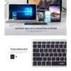 Havit KB220BT Silver-Black Bluetooth Mini Keyboard with Bangla