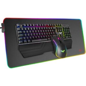 Havit KB511L RGB Wired Mechanical Gaming Keyboard, Mouse & Mouse Pad 3-in-1 Combo