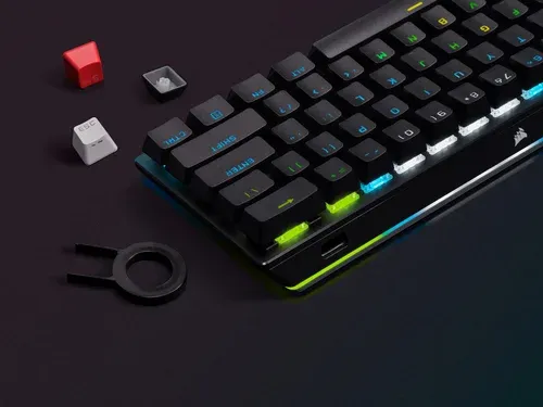 Corsair K70 RGB Pro RGB PBT Double Shot Pro Keycaps Mechanical Gaming Keyboard