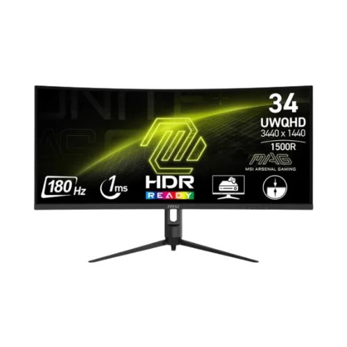 MSI MAG 342CQR E2 34-inch UWQHD 180Hz VA Curved Gaming Monitor
