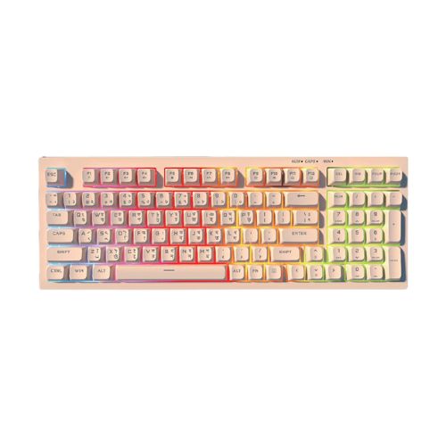 Pc Power Silent-98 Wired Sunset Gaming Keyboard with Bangla