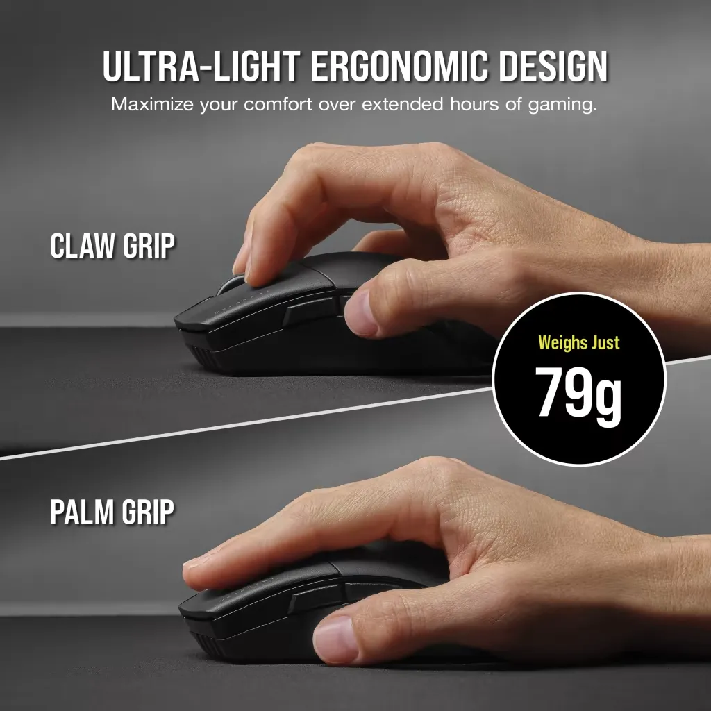 Corsair SABRE RGB PRO CHAMPION SERIES Ultra-Lightweight FPS/MOBA Wireless Black Gaming Mouse