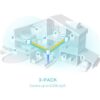 TP-Link Deco X50 AX3000 Dual Band Mesh Router (3-Pack)