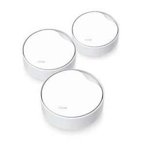 TP-Link Deco X50-PoE AX3000 3-Pack 3000Mbps Gigabit Dual-Band WiFi 6 Home Mesh System Router