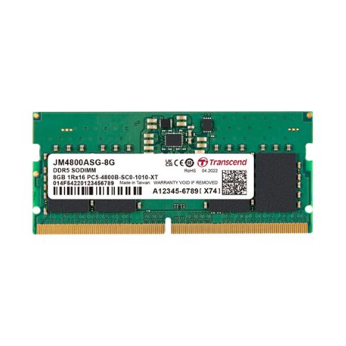Transcend JetRAM 8GB DDR5 4800Mhz SO-DIMM Laptop RAM