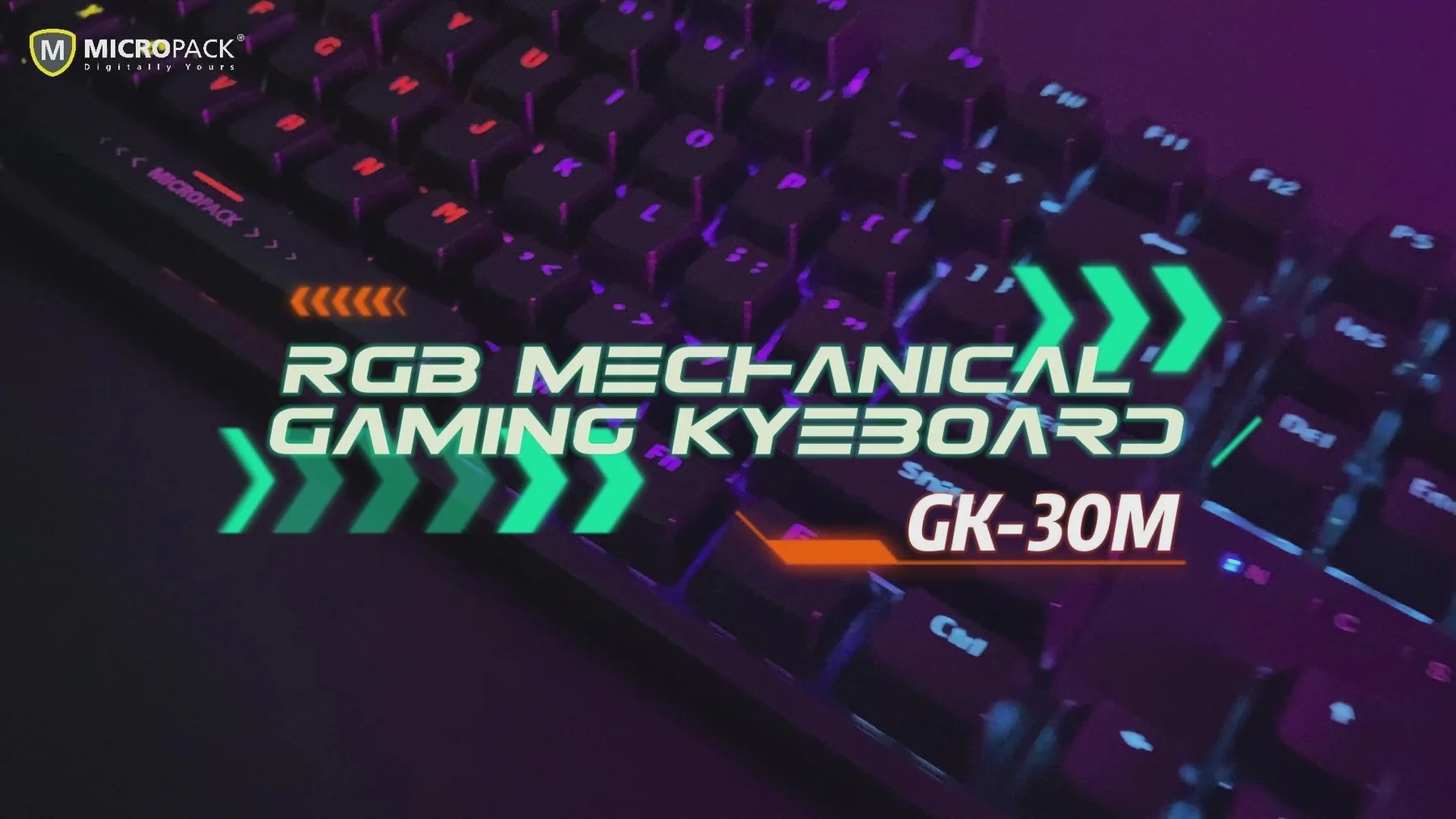 Micropack GK-30 ARES RGB Mechanical Wired Black Gaming Keyboard