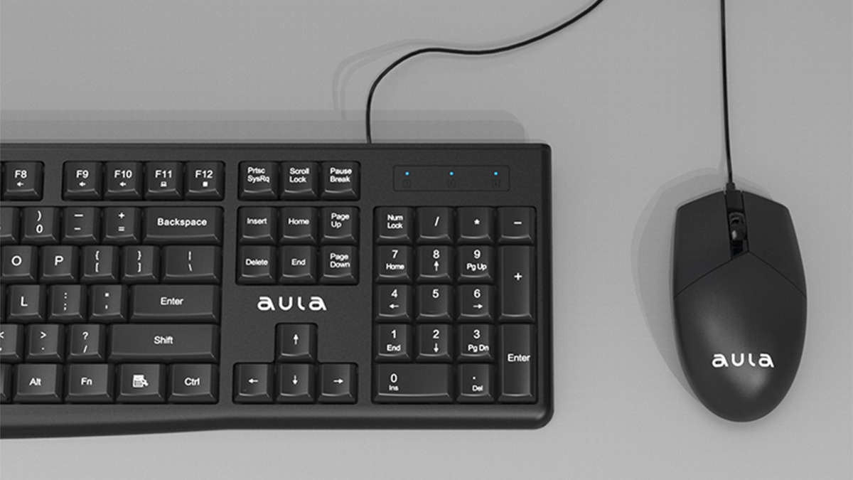 Aula AM104 Wired Black Mouse