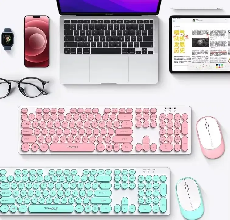 T-Wolf TF770 Wireless Keyboard Mouse Combo
