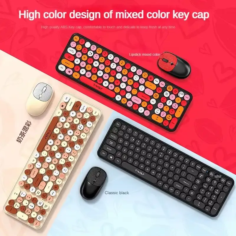 T-Wolf TF350 Wireless Keyboard Mouse Combo