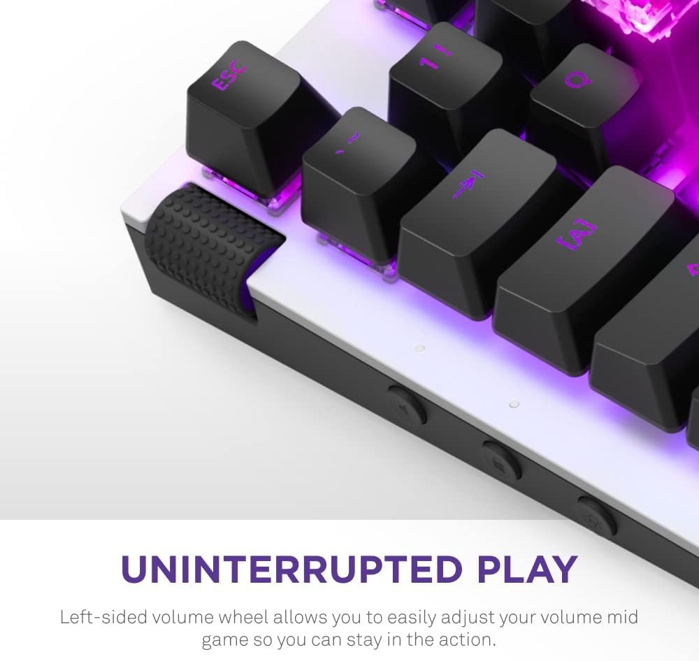 NZXT Function RGB White Wired Mechanical Gaming Keyboard