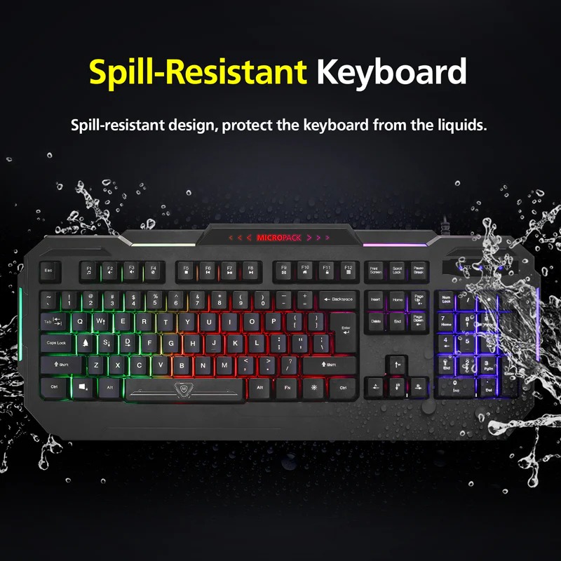 Micropack GK-10 USB Multi Color Lighting Gaming Keyboard