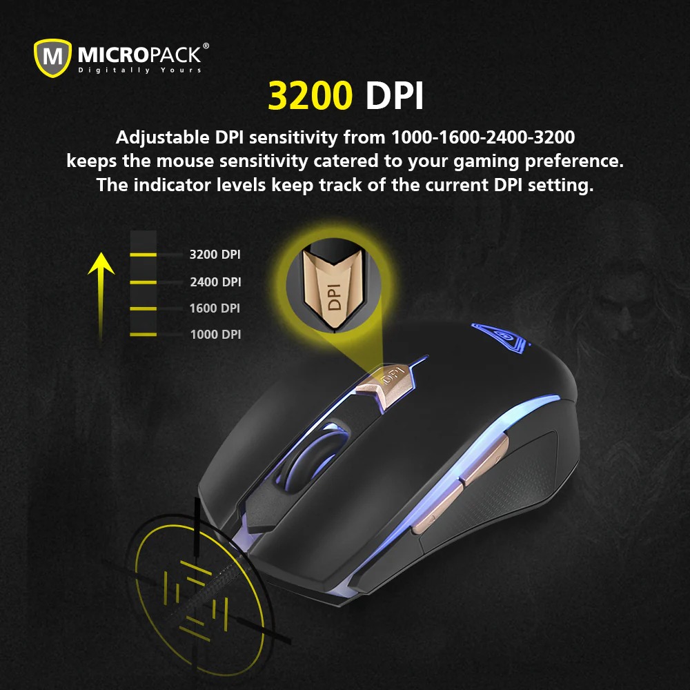 Micropack GM-06 Black Gaming Mouse