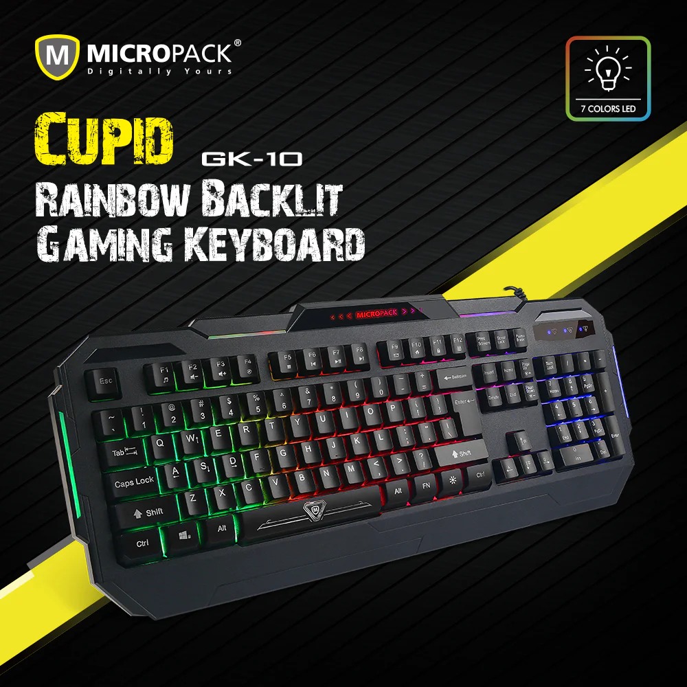 Micropack GK-10 USB Multi Color Lighting Gaming Keyboard