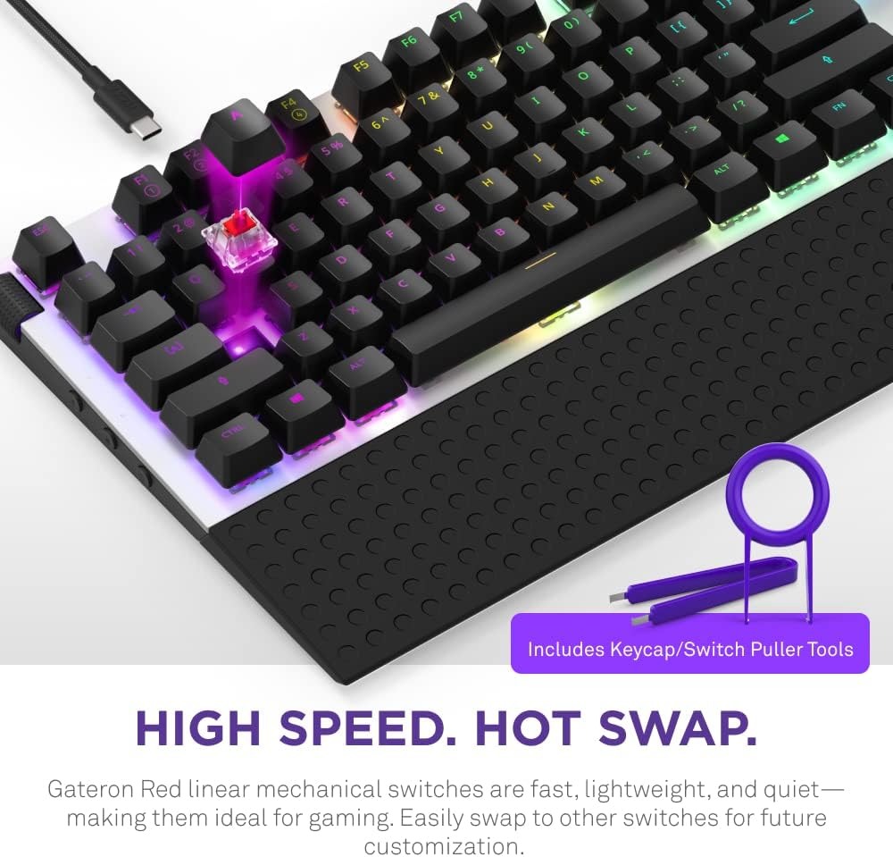 NZXT Function Tenkeyless RGB Mechanical Gaming Keyboard