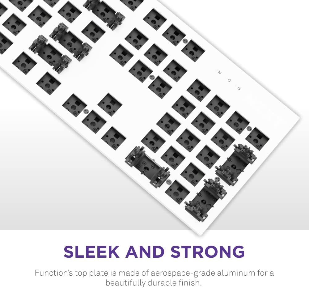 NZXT Function RGB White Wired Mechanical Gaming Keyboard