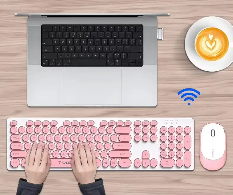 T-Wolf TF770 Wireless Keyboard Mouse Combo 
