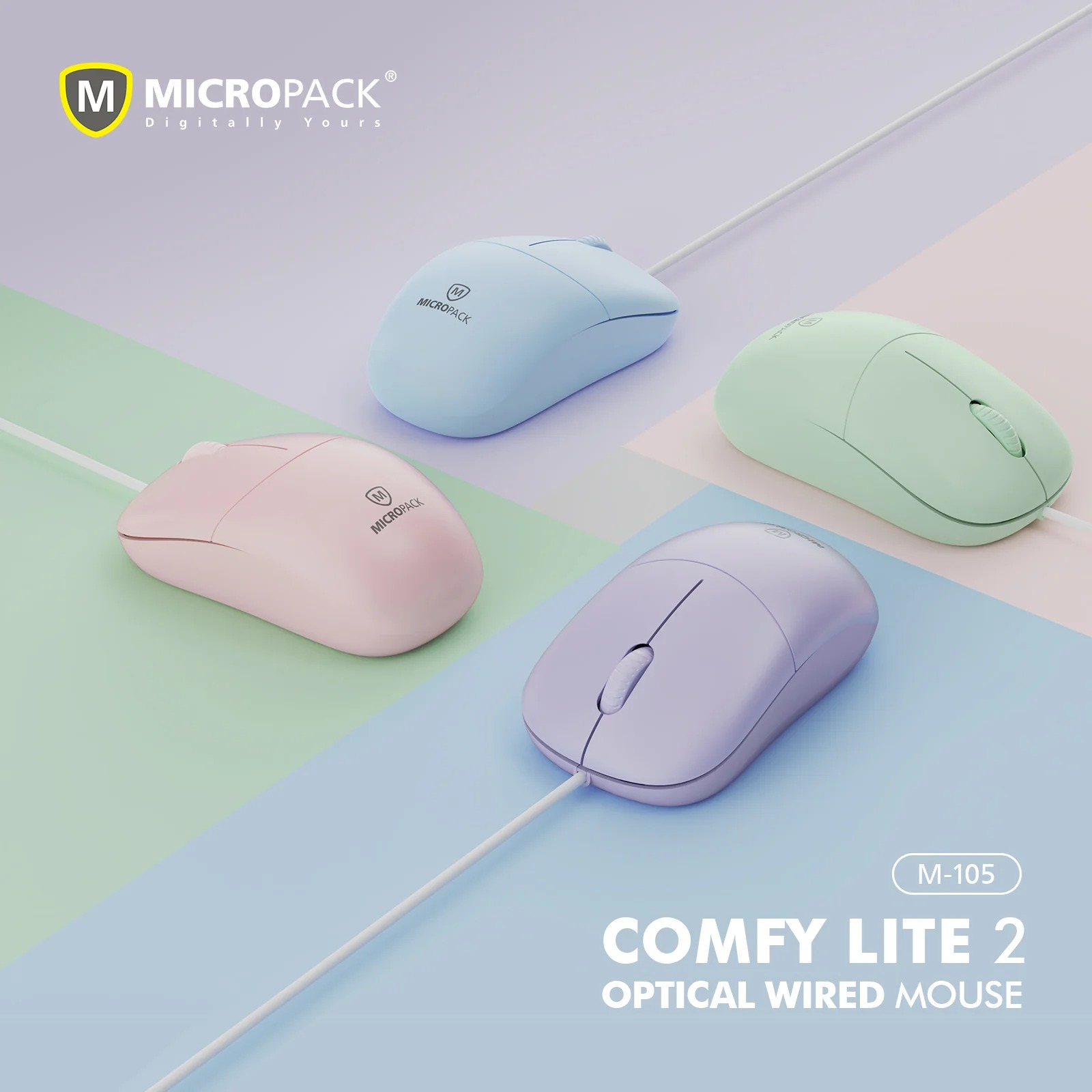 Micropack M-105 Silent Wired Optical Mouse 