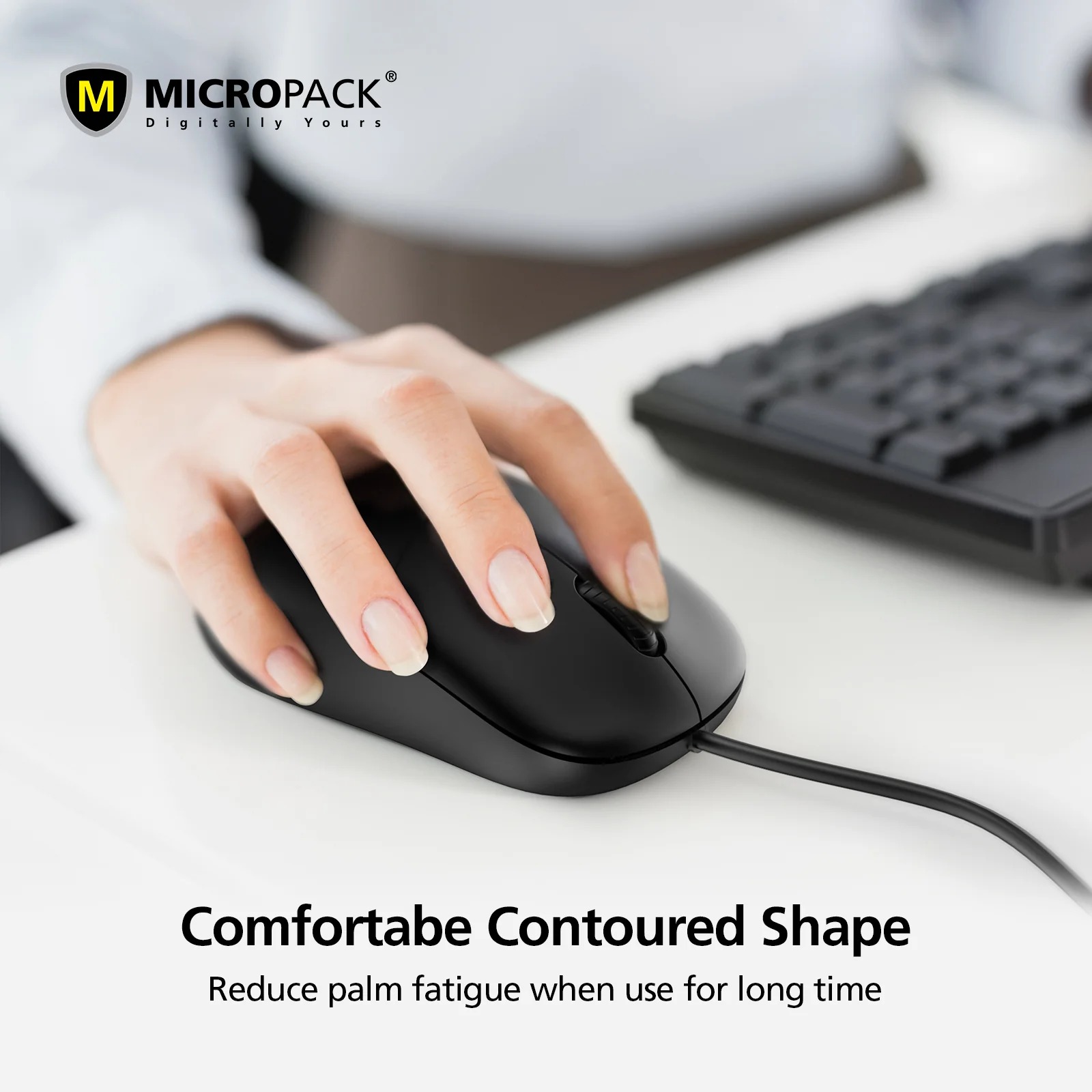 Micropack M-105 Silent Wired Optical Mouse 