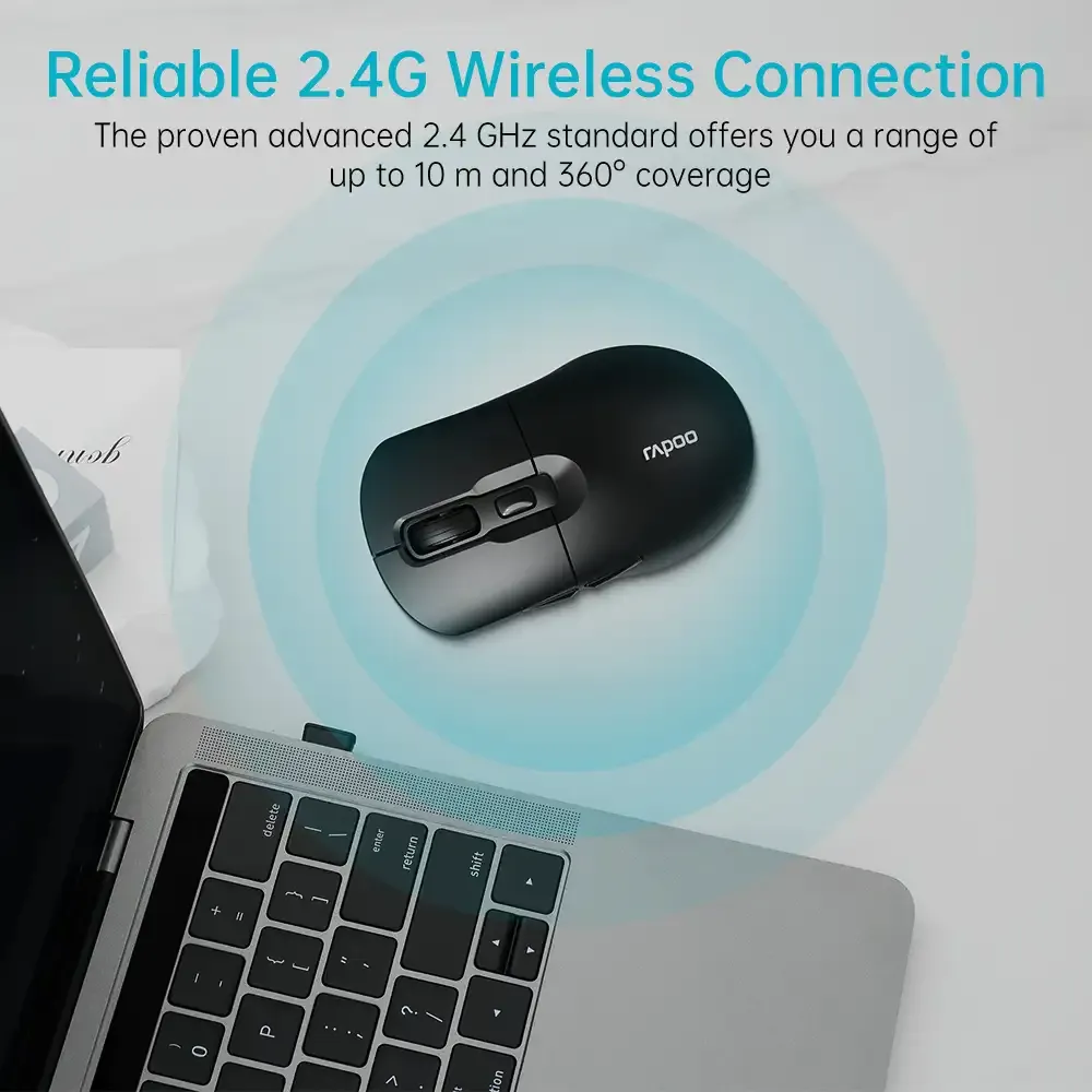 Rapoo M306 Wireless Black Optical Mouse