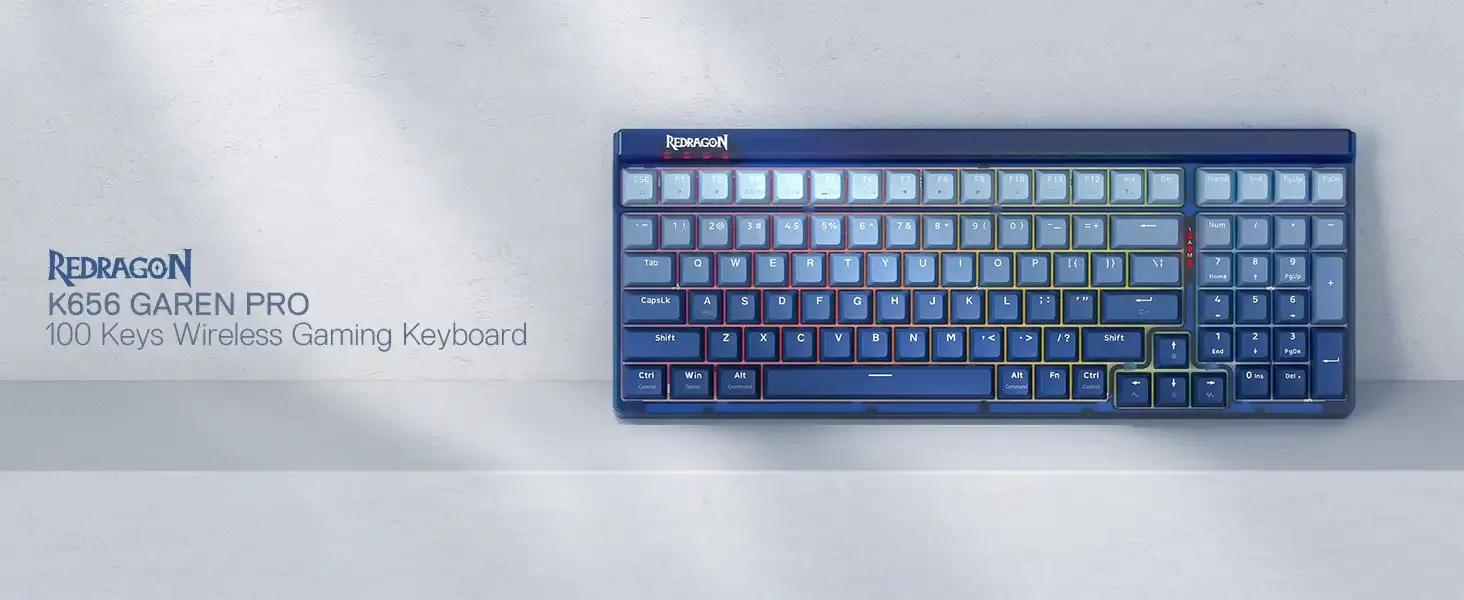Redragon K656 Garen Pro RGB Tri-Mode Wireless Mechanical Gaming Keyboard