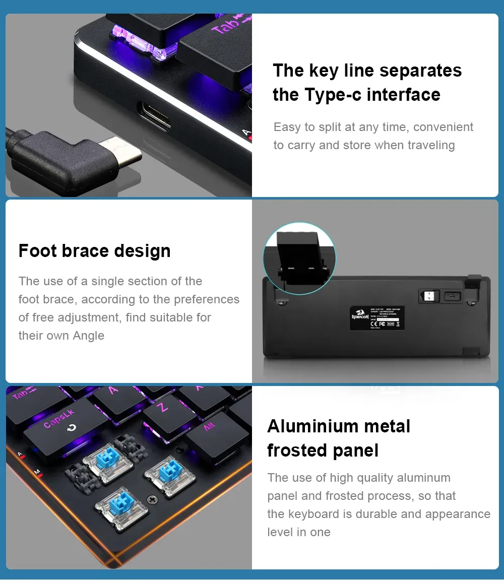 Redragon K624 ELISE Pro RGB Mechanical Gaming Keyboard
