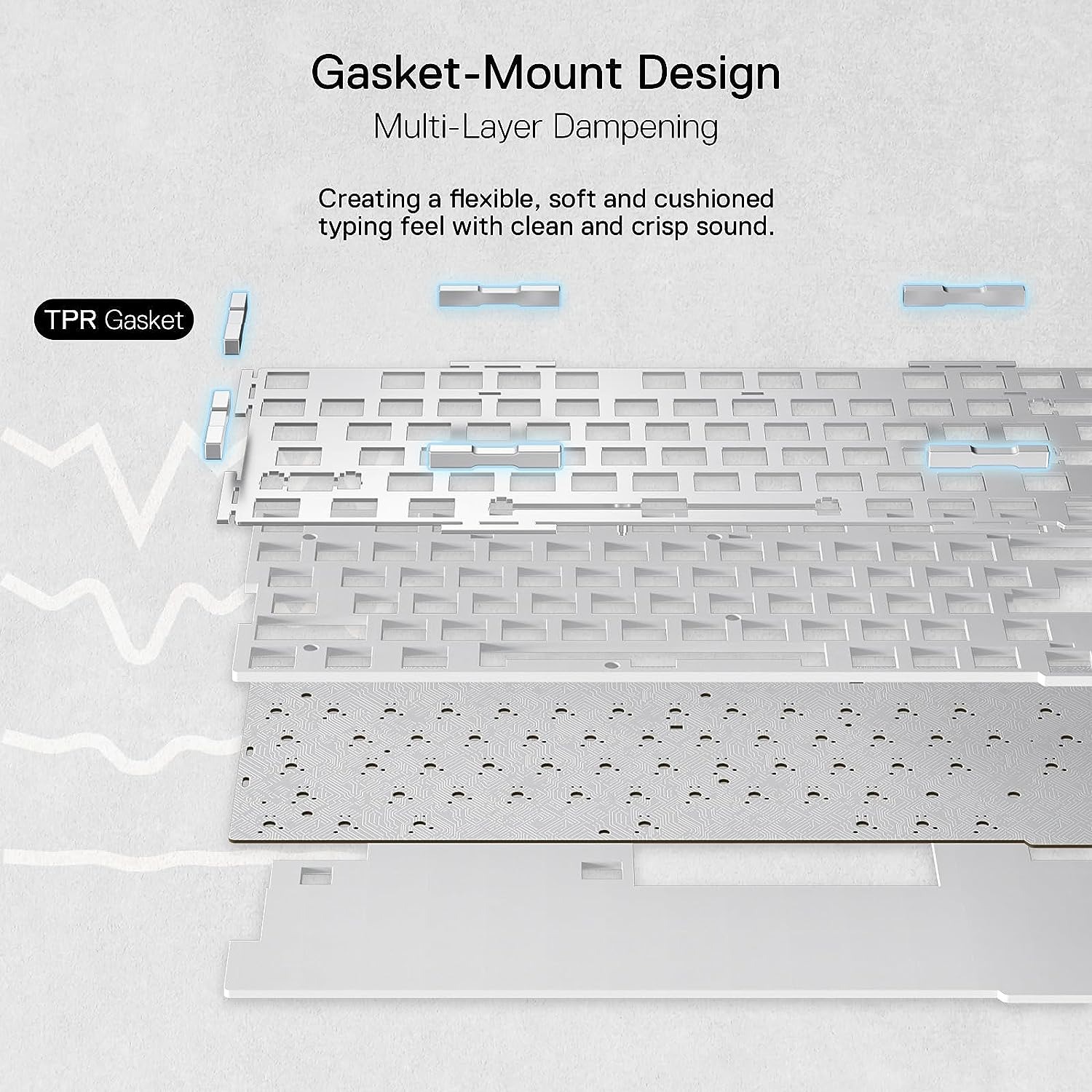 Redragon ELF PRO K649 Transparent Mechanical Keyboard