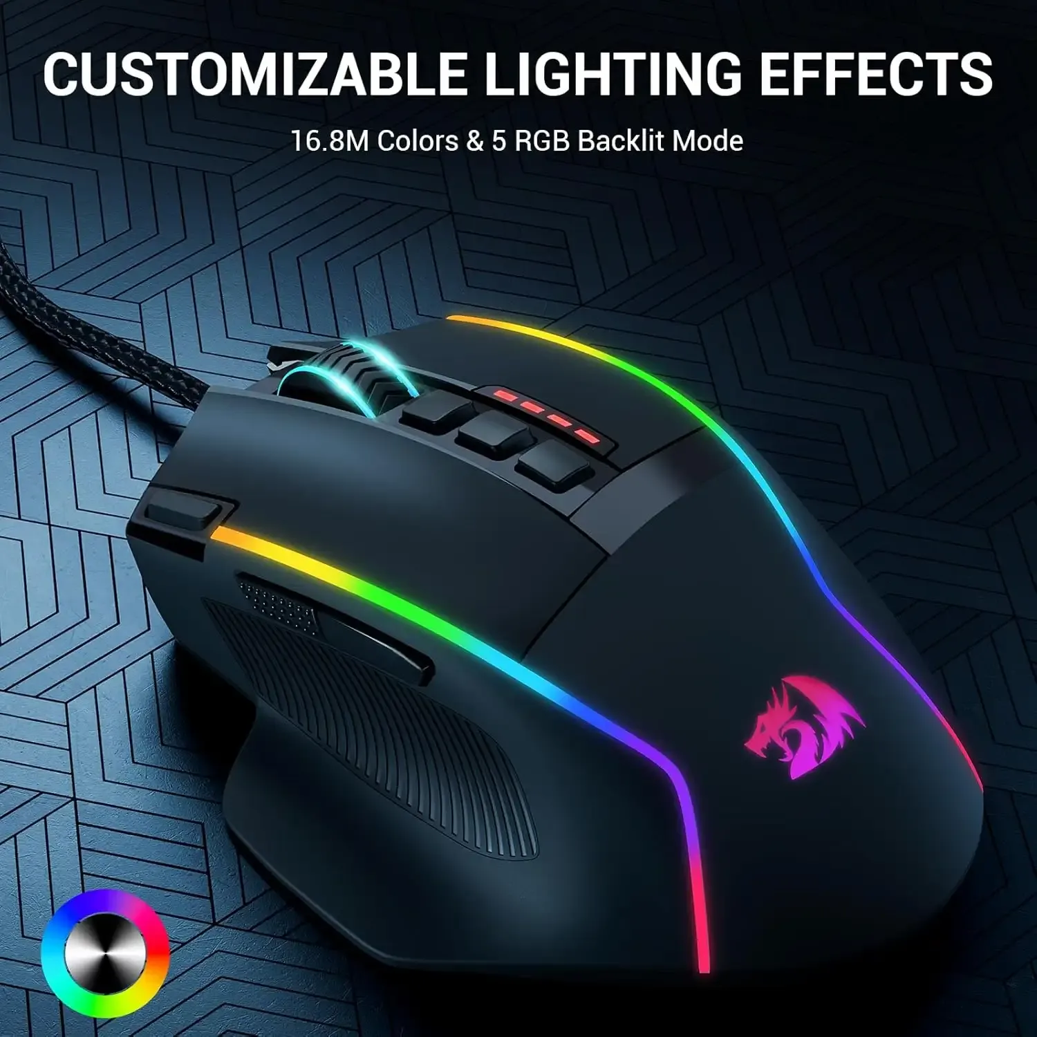 Redragon Swain M915 RGB Wired Black Gaming Mouse