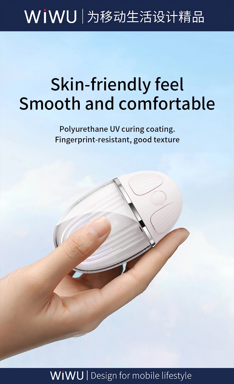 Wiwu WM109 Dual Mode White Wireless Mouse