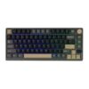 Royal Kludge RK M75 RGB Tri-Mode Hot-Swappable Silver Switch Mechanical Keyboard