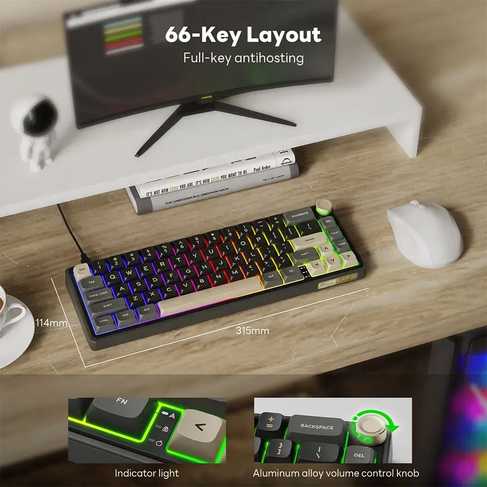 Royal Kludge RK R65 RGB Hotswappable Mechanical Keyboard