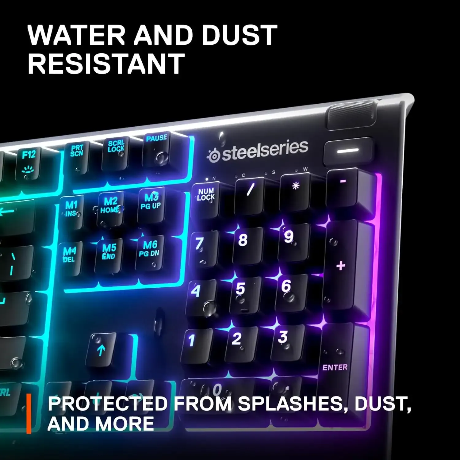 SteelSeries Apex 3 RGB Water Resistant Gaming Mechanical Keyboard