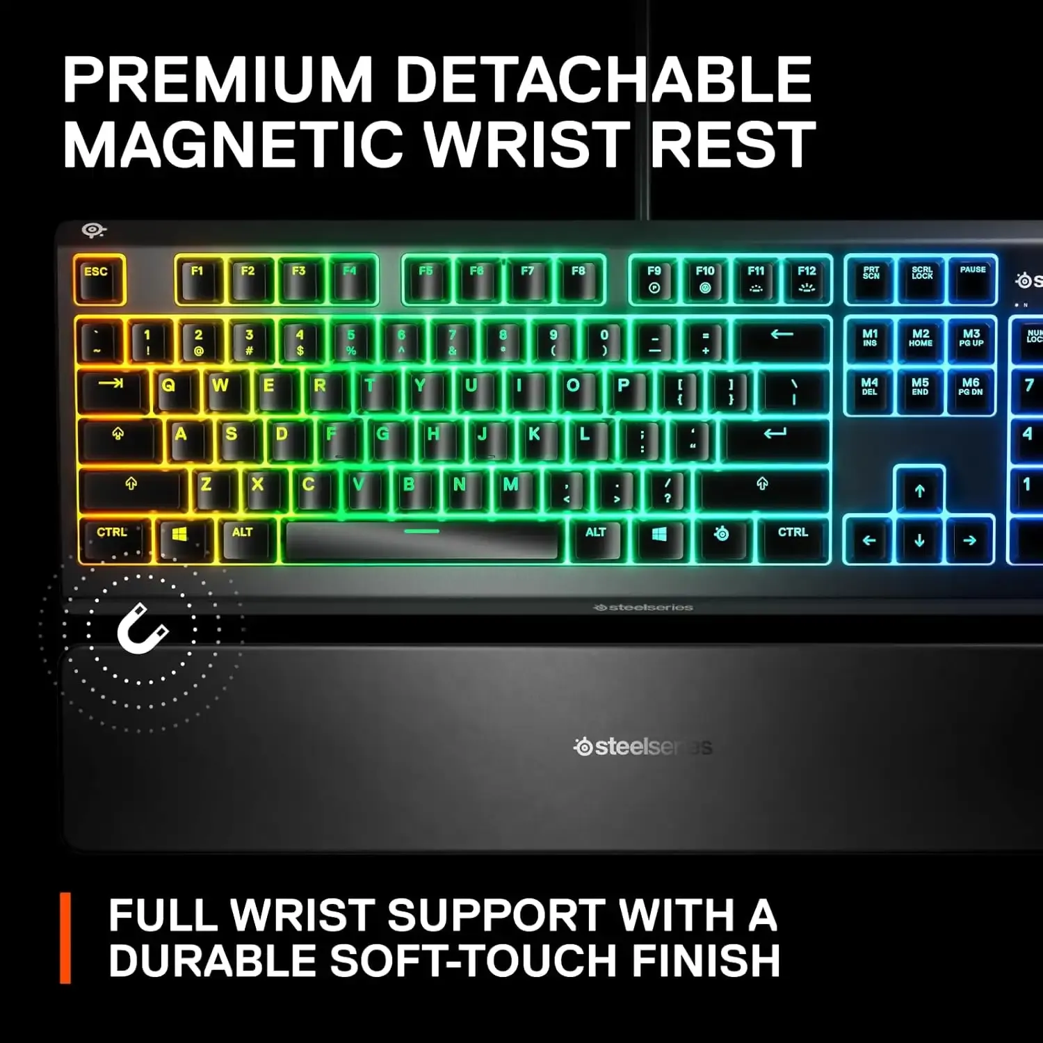 SteelSeries Apex 3 RGB Water Resistant Gaming Mechanical Keyboard