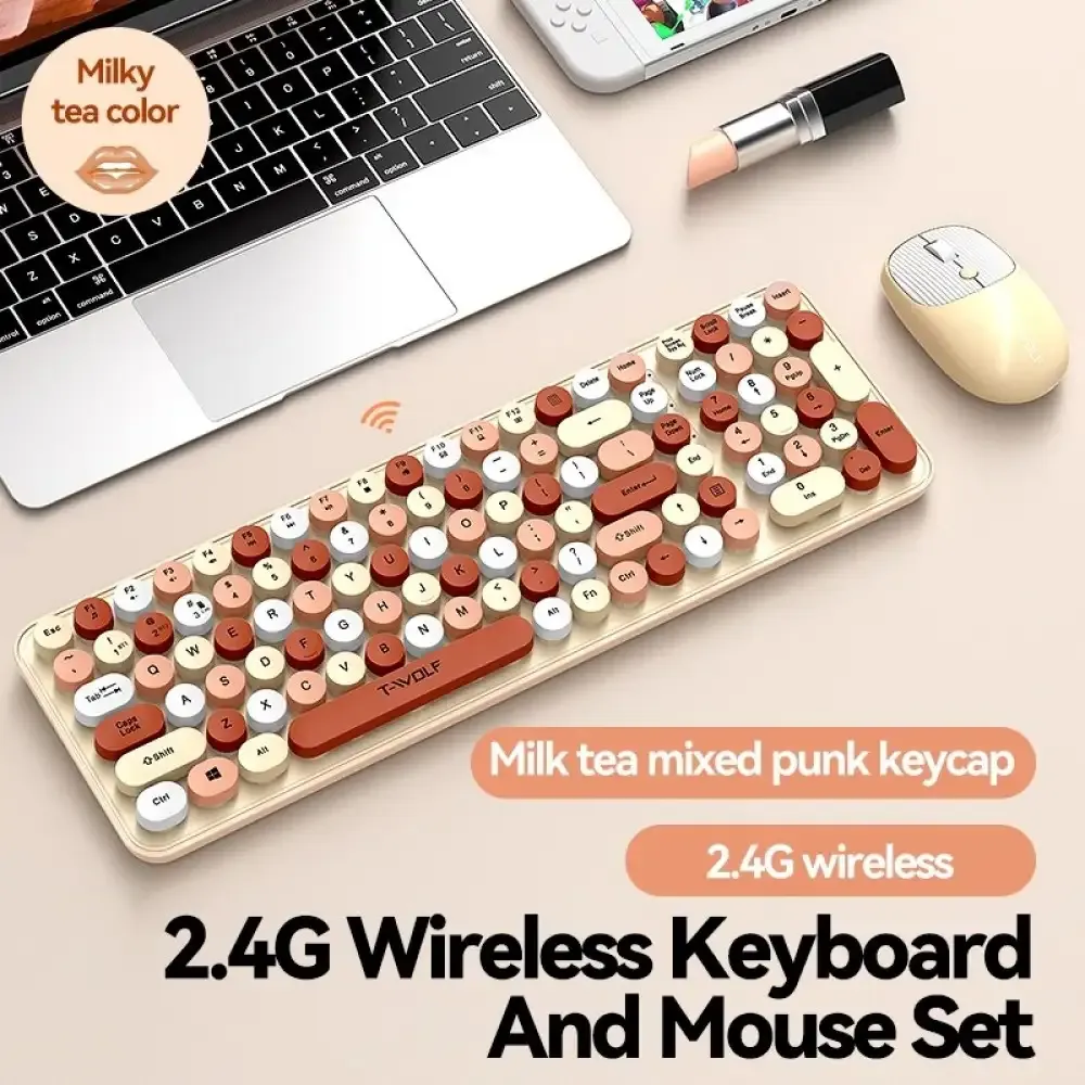 T-Wolf TF350 Wireless Keyboard Mouse Combo