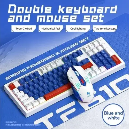 T-Wolf TF610 RGB Gaming Keyboard Mouse Combo