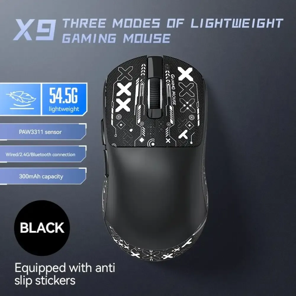 T-WOLF X9 Tri-mode Lightweight Wireless Gaming Mouse
