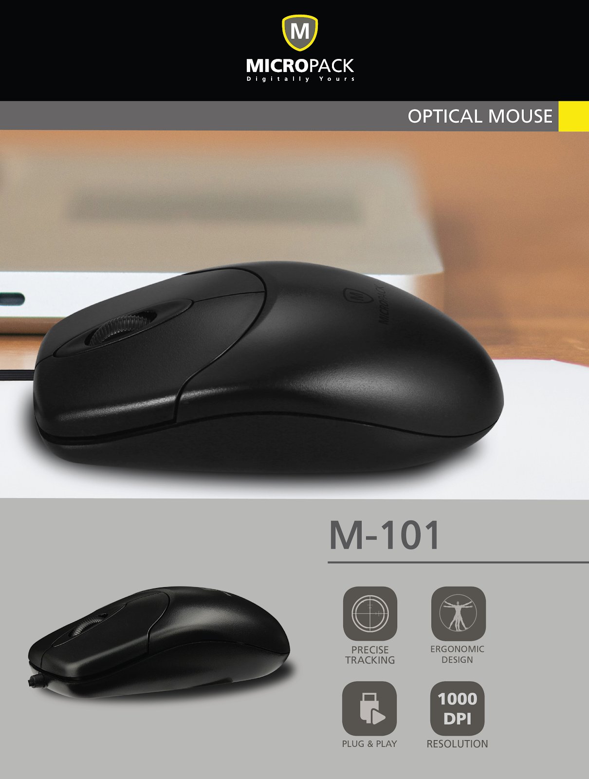 Micropack M101 Optical USB Mouse