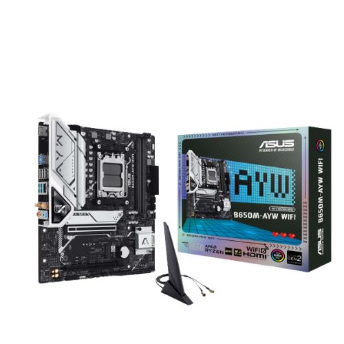 ASUS B650M-AYW WIFI AMD AM5 DDR5 Micro-ATX Motherboard