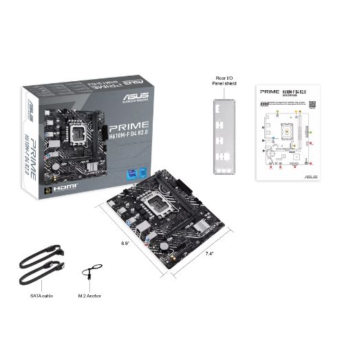 ASUS PRIME H610M-F D4 R2.0 DDR4 LGA1700 mATX Motherboard