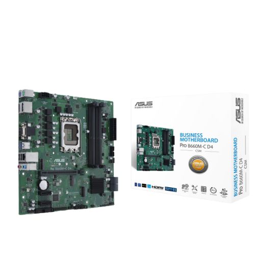 ASUS Pro B660M-C D4-CSM mATX Motherboard