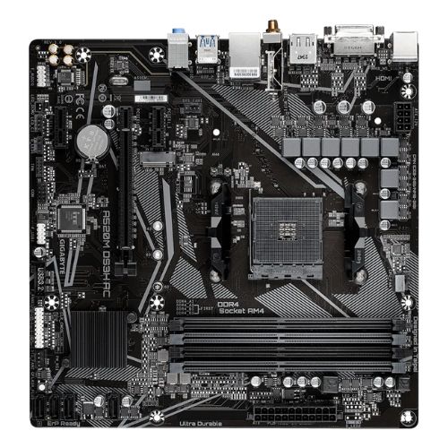 GIGABYTE A520M DS3H AC Ultra Durable AM4 Micro-ATX Motherboard