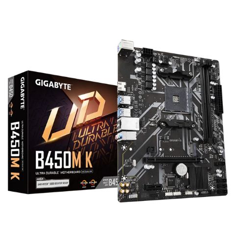 GIGABYTE B450M K AMD AM4 Micro ATX Motherboard