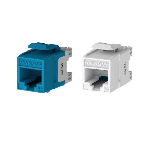 Hikvision DS-1CK6AU180T-W Cat6a Unsheilded 180° Punch Down Keystone Jack