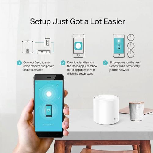 TP-Link Deco X20 AX1800 Dual-Band Wi-Fi 6 Mesh Router (1 Pack)