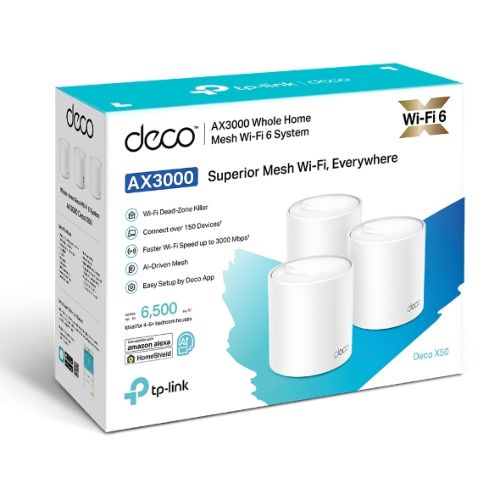 TP-Link Deco X50 AX3000 Dual Band Mesh Router (3-Pack)