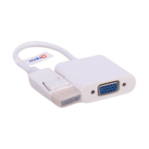 Dtech DP Male to VGA Female White Converter
