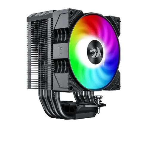 REDRAGON CC-1014 CPU Cooler With Temperature Display 9cm RGB Fan 4 Heat Pipes